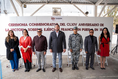 Preside Ismael Burgueño acto cívico conmemorativo a la Batalla de Puebla