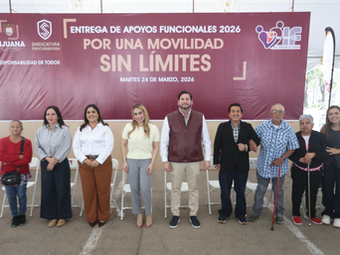 Encabeza Ismael Burgueño Ruiz entrega de más de mil apoyos funcionales para personas con discapacidad