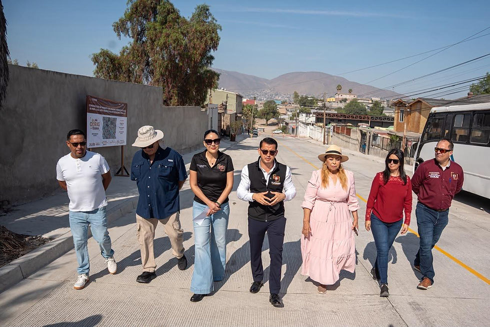 Supervisa alcalde Abdiel Gutiérrez obra de pavimentación en el Ejido Francisco Villa
