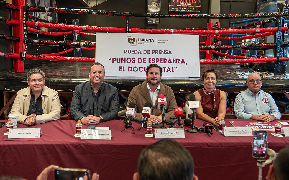 Presenta Ismael Burgueño proyecto para el documental 'Puños de Esperanza' sobre la historia de Jackie Nava