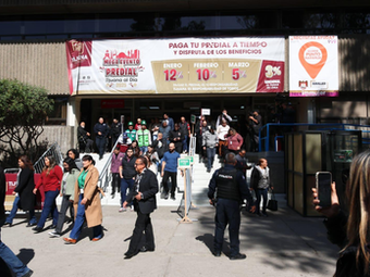 Evacuación por simulacro en Palacio Municipal dura el doble que administración anterior