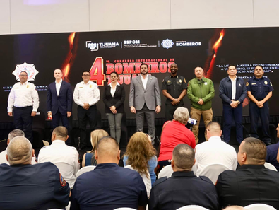 Inaugura Ismael Burgueño 4to.Congreso Internacional de Bomberos de Tijuana