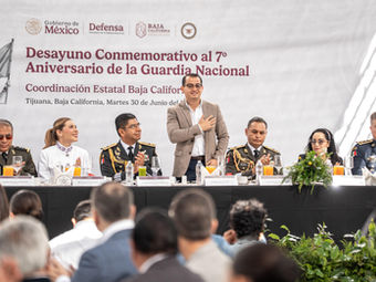Asiste Abdiel Gutiérrez a ceremonia conmemorativa por el Séptimo Aniversario de la Guardia Nacional