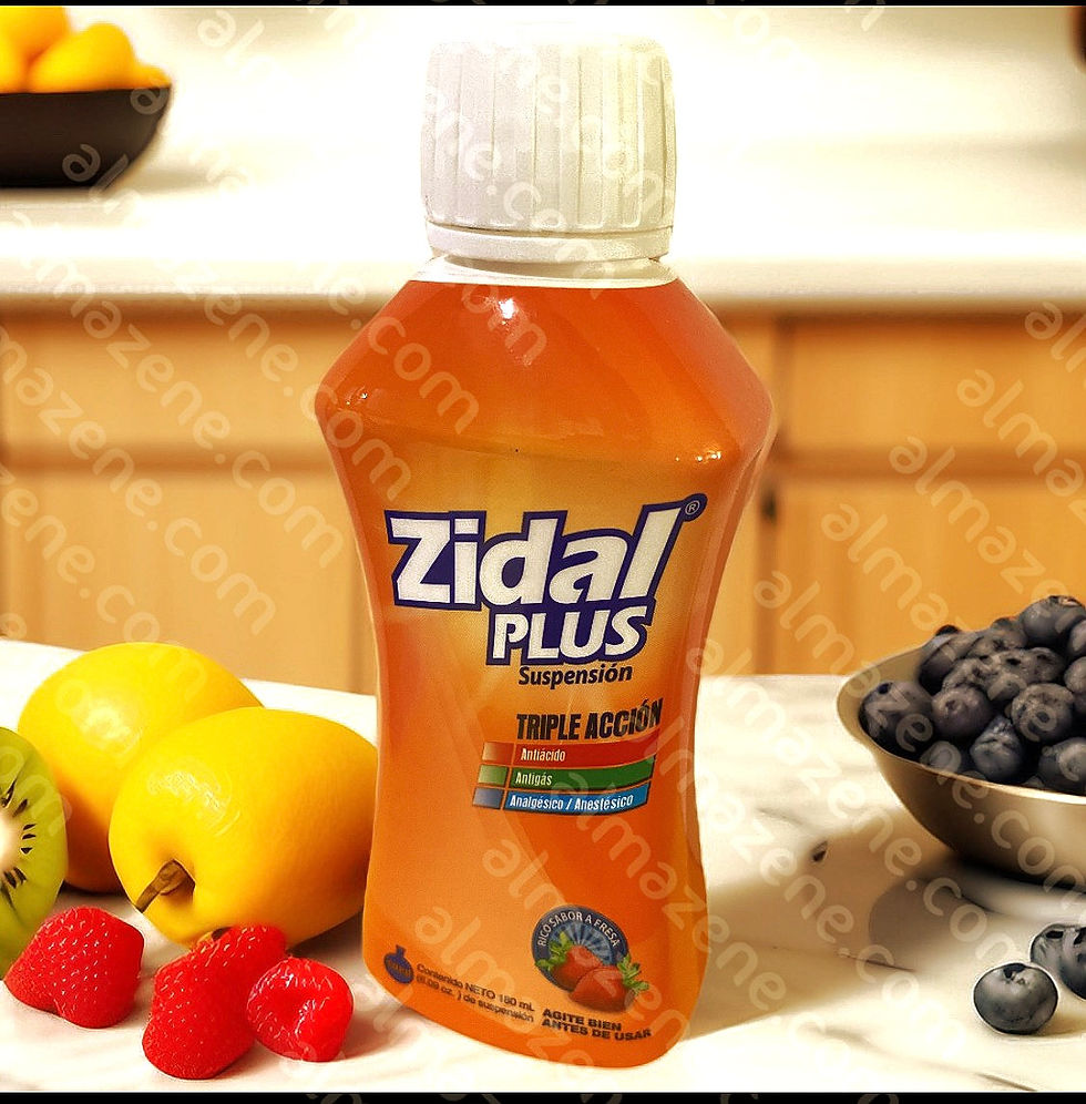 Zidal PLUS Suspensión TRIPLE ACCIÓN Antiacido Antigás Analgésico / Anestésico 