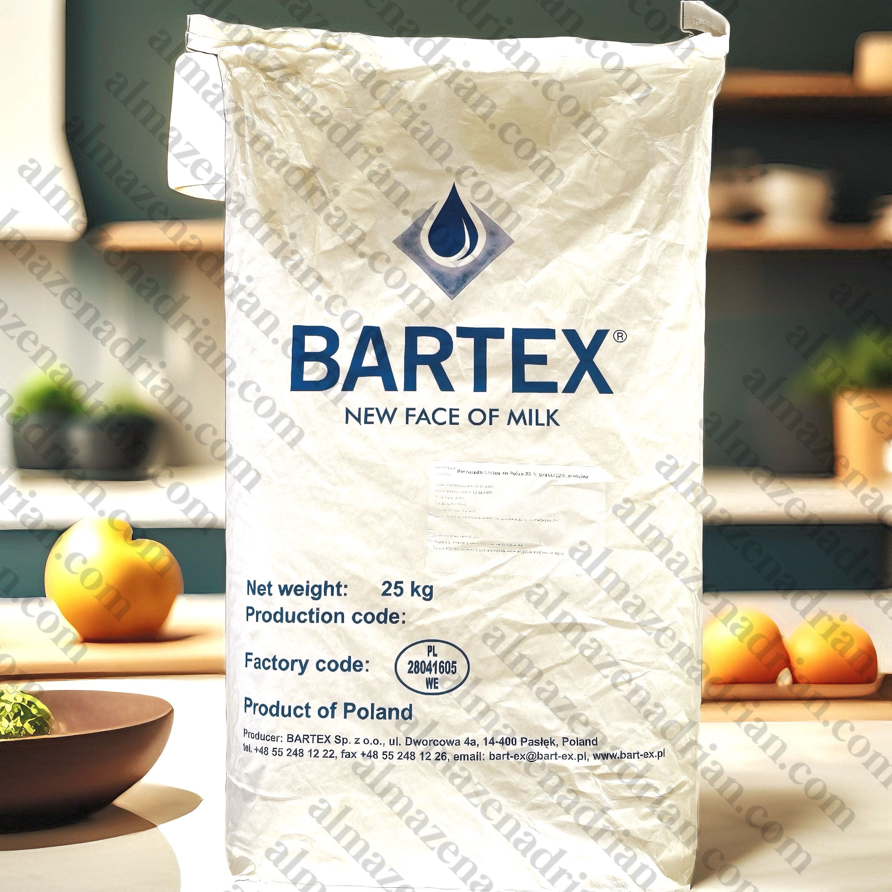 Leche Preparación Lactea en polvo 20% grasa 12% proteina en polvo 55 lbs 25 kl 