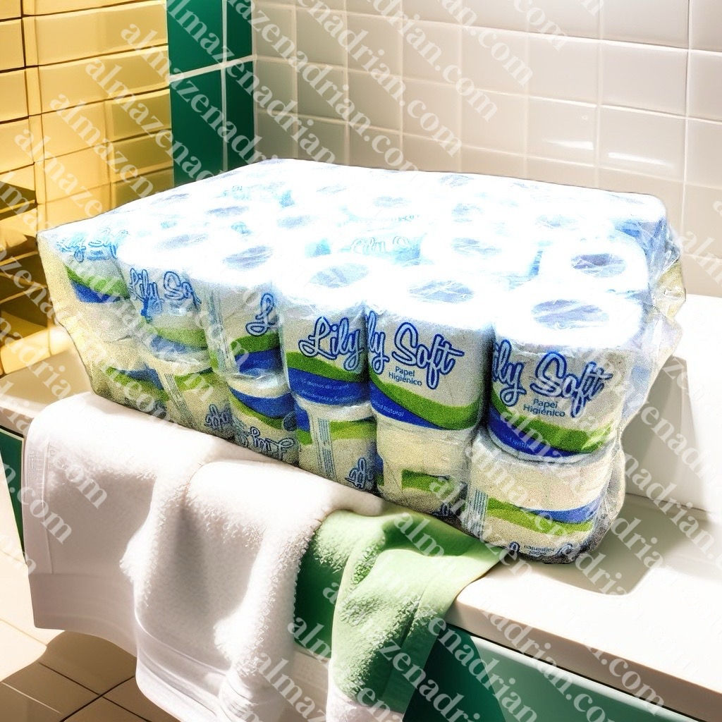 Papel de Baño Higienico 48/1 LiLy Soft  azul desechable  