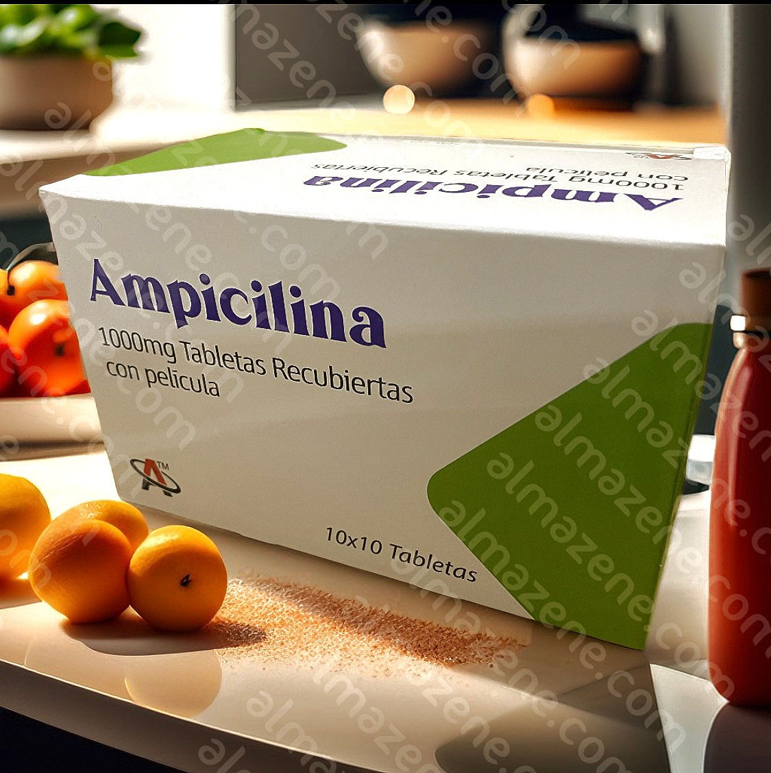 Ampicilina Tableta Aarnext recubierta 1000 mg Vía oral 10 x 10 Tabletas 100/1