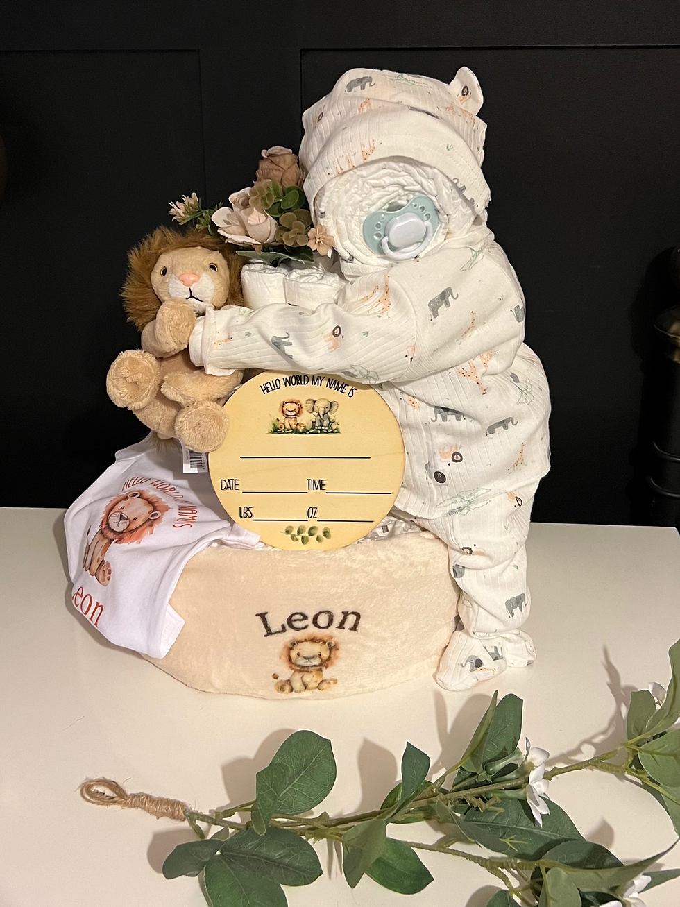 Thumbnail: Standard Personalised Nappy Cakes (Prices from £20)