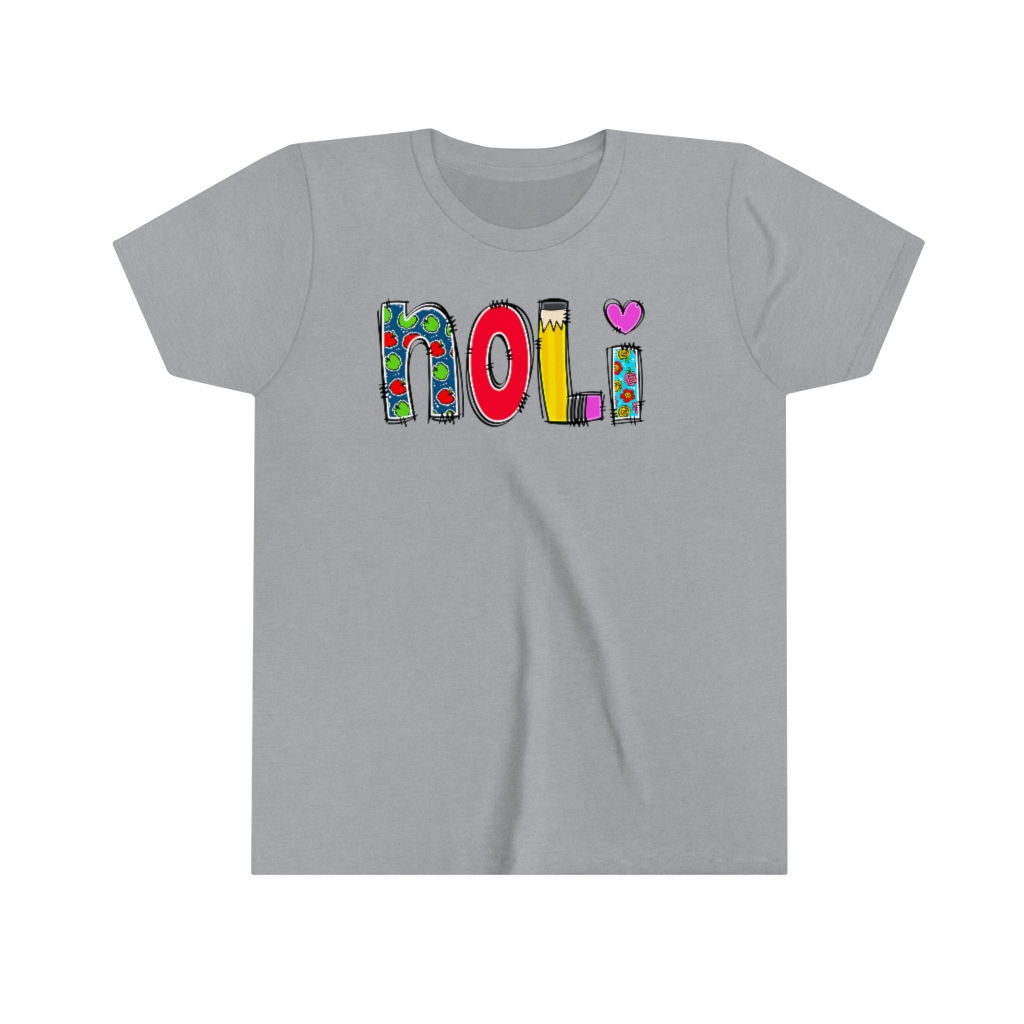Bella Canvas Youth School Alphabet Tee
