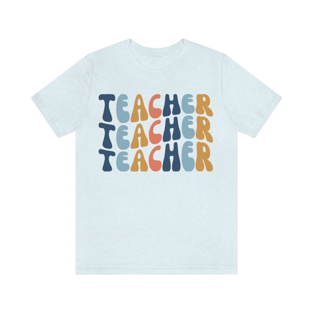 Bella Canvas Jersey Short Sleeve Tee Teacher Wave