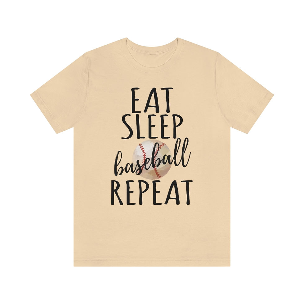 Thumbnail: Eat Sleep Baseball Unisex Jersey Short Sleeve Tee
