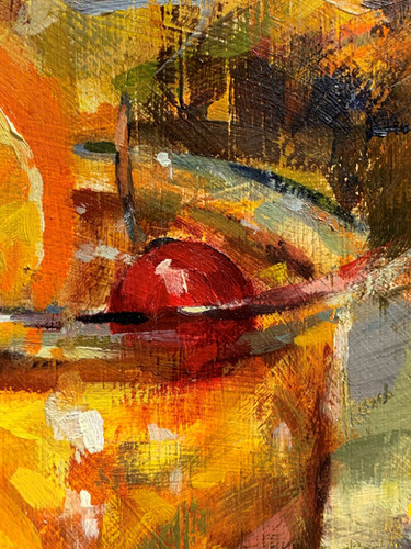 Extra Cherry 12x9 Oil Old Fashioned Cocktail | Richard D. Wieth Artist