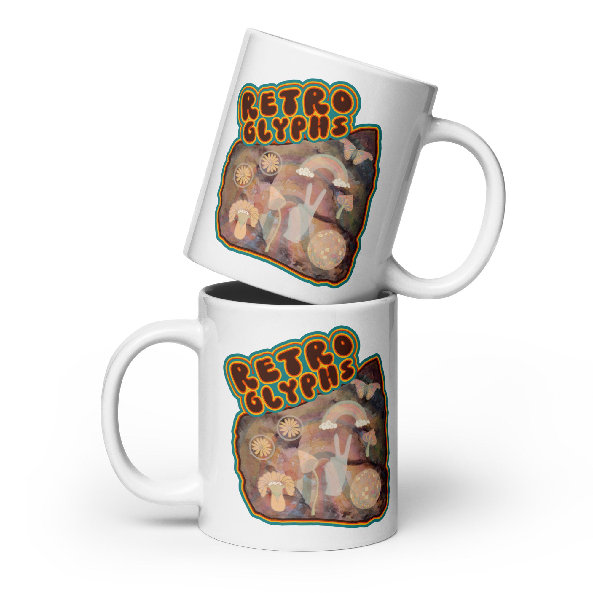 Retro Rocks Humor Mug - Geology Petroglyphs Coffee Mug Vintage Design