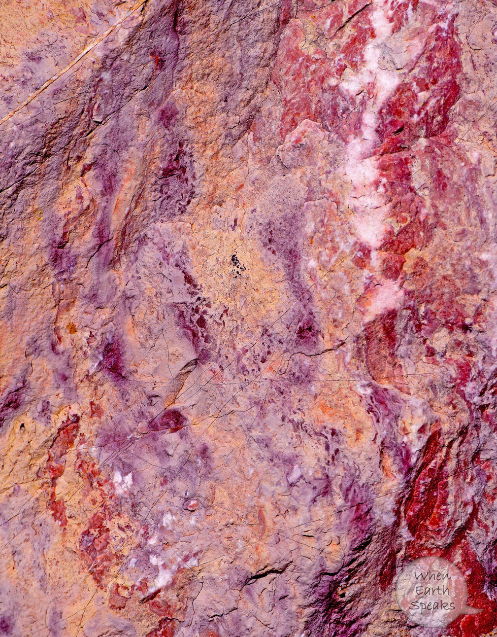 Abstract Purples Cottonwood Pin