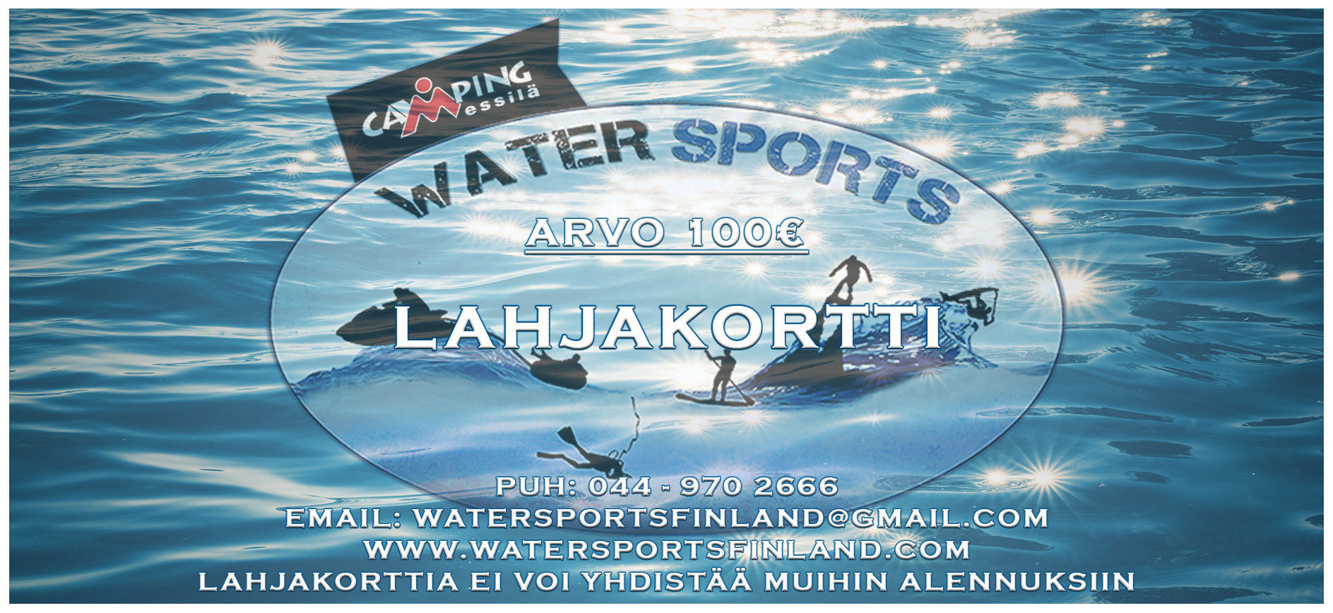 Camping Messilä Watersports Lahjakortti