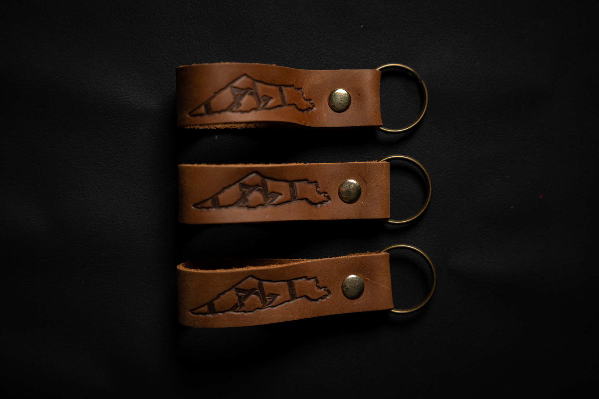 Leather keychain - Classic