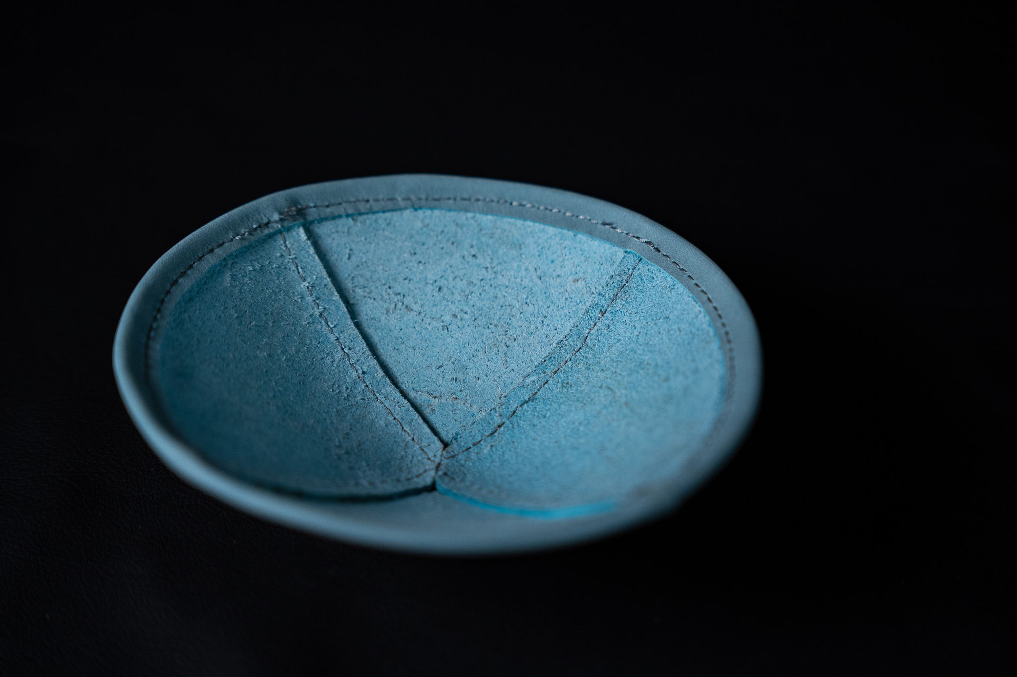 Blue ISRAEL Letters Kippah