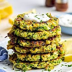 Zucchini and scallion Fritters