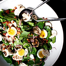 Warm Spinach and Chicken Salad