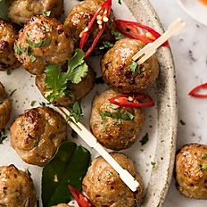 Ginger Lemongrass Chicken Meatballs