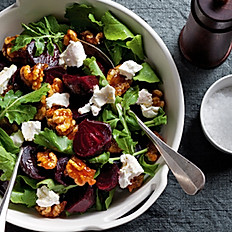 Mixed Greens Roasted Beet Salad with Candied Walnuts