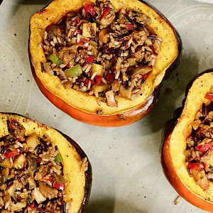 Harvest-Stuffed Acorn Squash