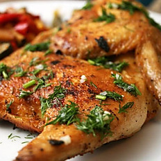 Cornish Hen under a Brick