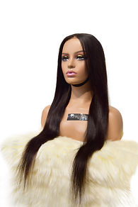 Straight black 24inch 360 closure wig Abu Dhabi