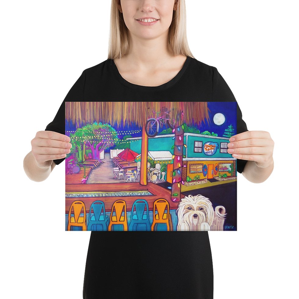 Thumbnail: Ellie Mae's Original Work of Art Canvas Print