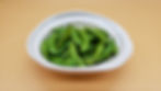 Edamame (boiled soybeans)