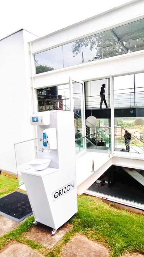 Higienização das mãos nas ruas