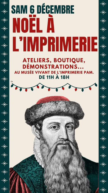 Marché de Noël à l'imprimerie