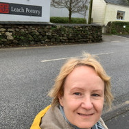 Outside the Leach Pottery Studio