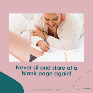 Never sit and stare at a blank page again!