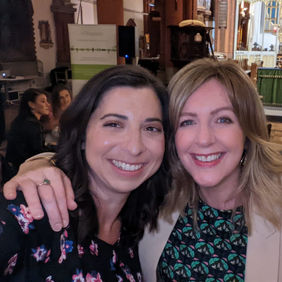 Talia Zamora at networking event