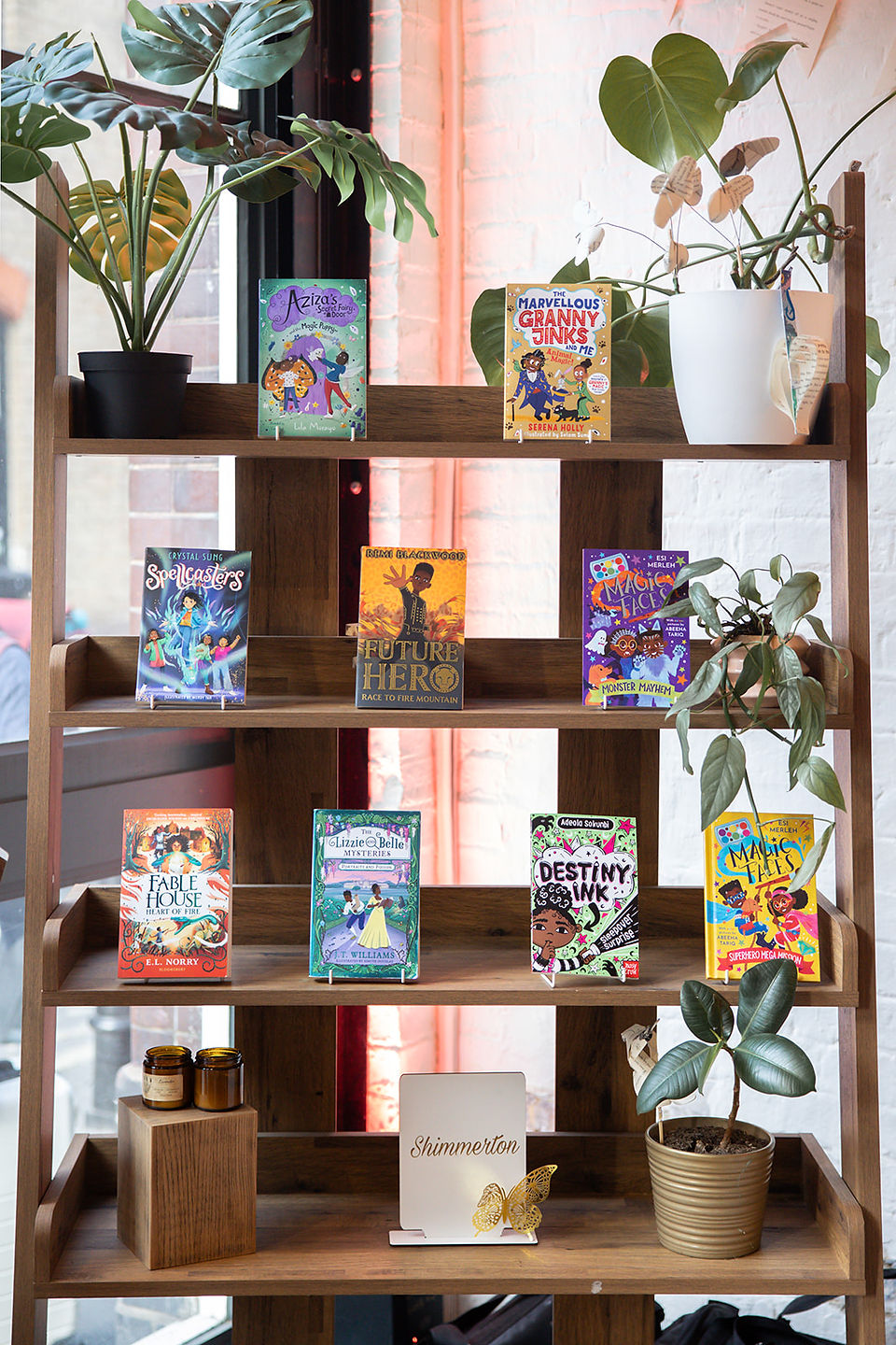 Book display of StoryMix publications