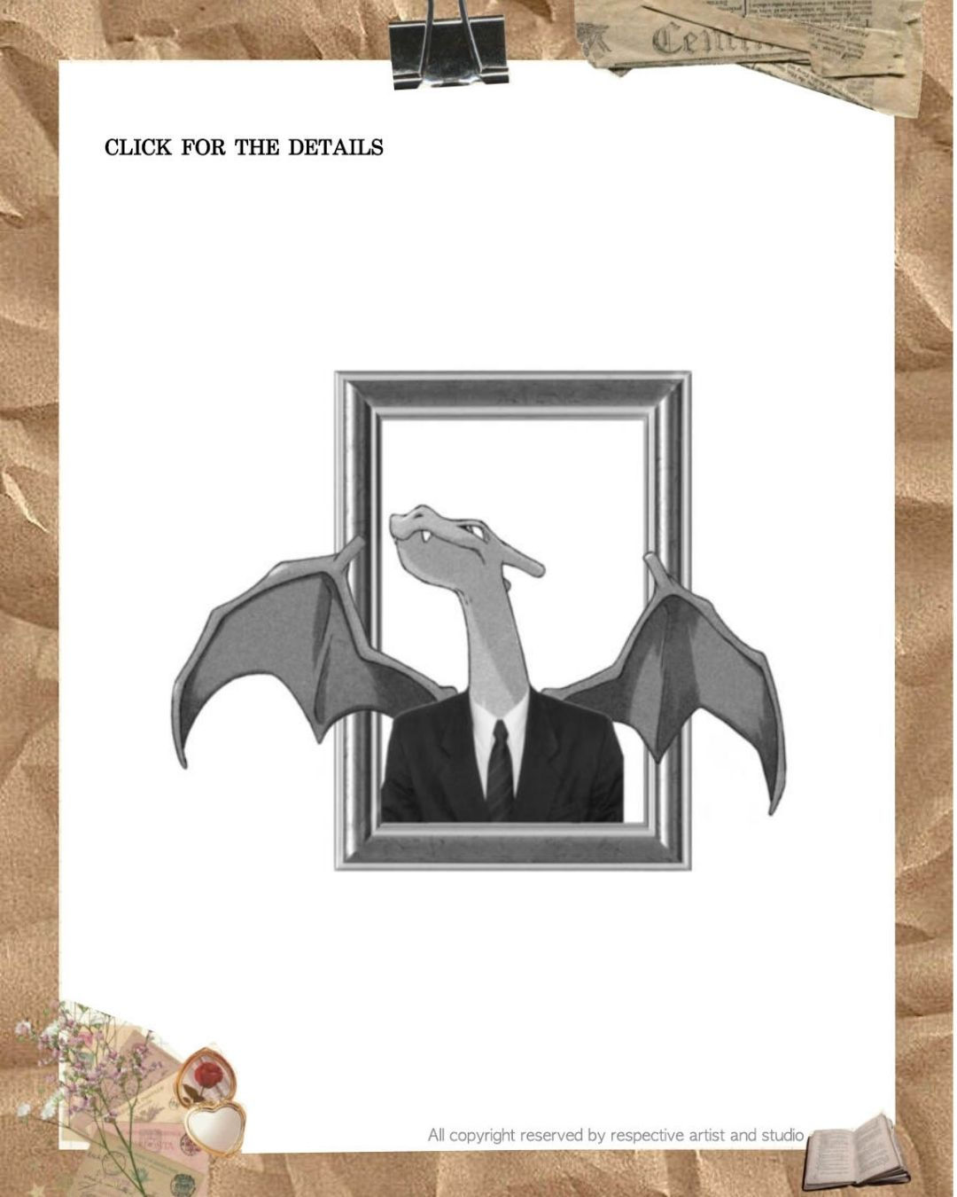 Charizard Tattoo Flash