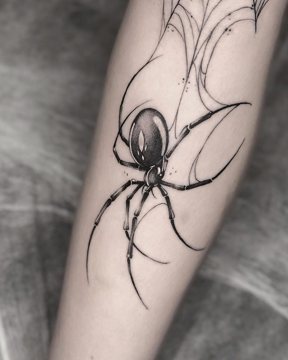 Great Spider Tattoo placement Guide by Hon Tattoo Studio in North York, Vaughan and Downtown Toronto