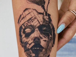 Black And Grey Realism Tattoo