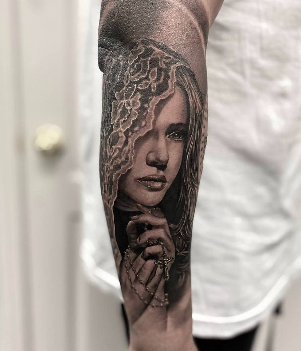 Best realism Maria tattoo in Toronto