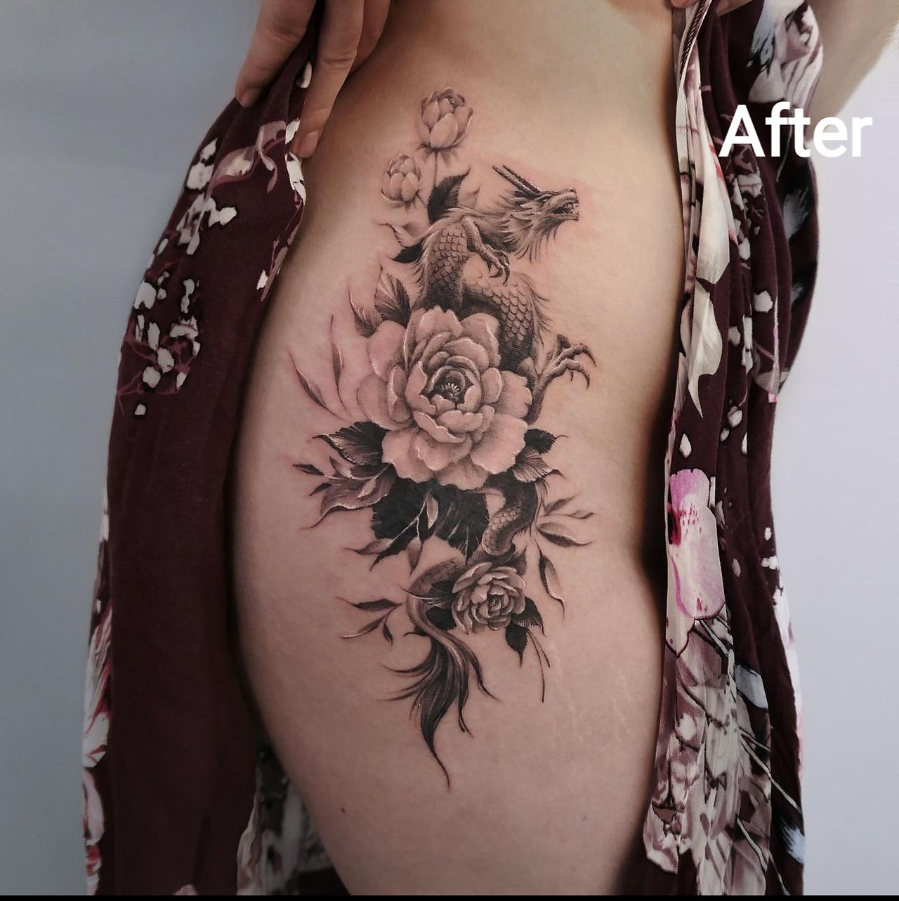 After tribal tattoo cover up