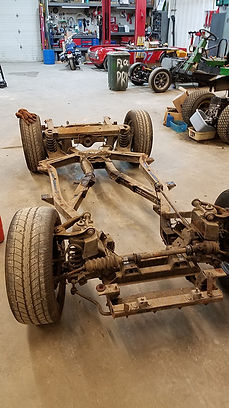 TR6 Frame Ready to Strip