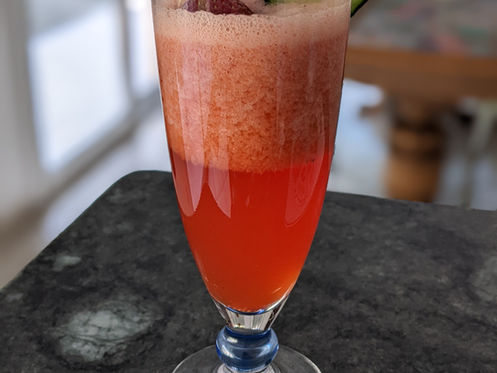 Agua fresca concombre et fraise