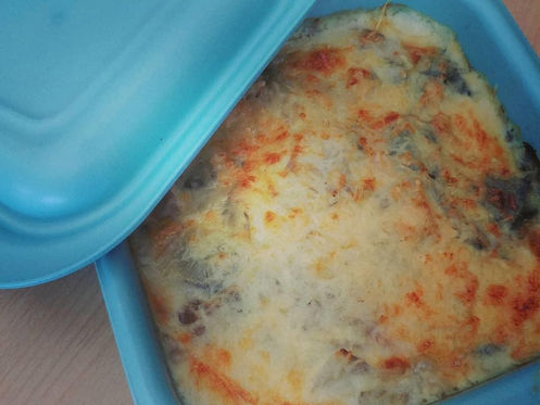 Gratin de blettes au jambon et bleu du Vercors