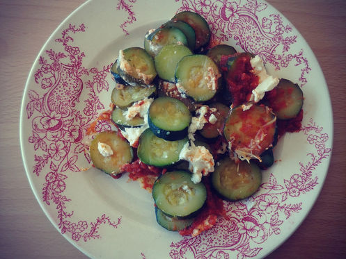 Courgettes au chèvre