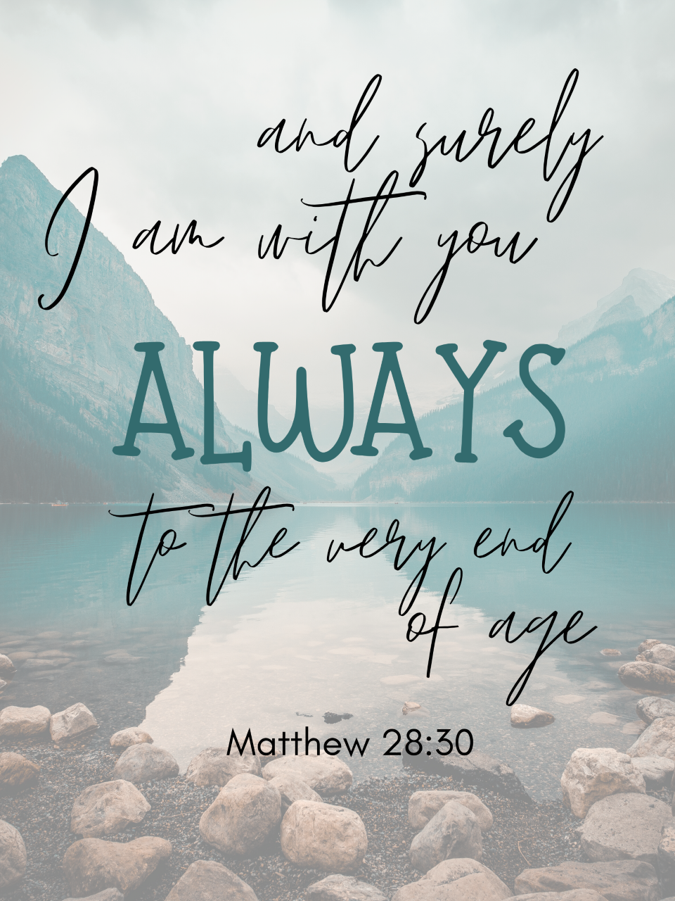 Thumbnail: Matthew 28:30 A word to embellish your walls