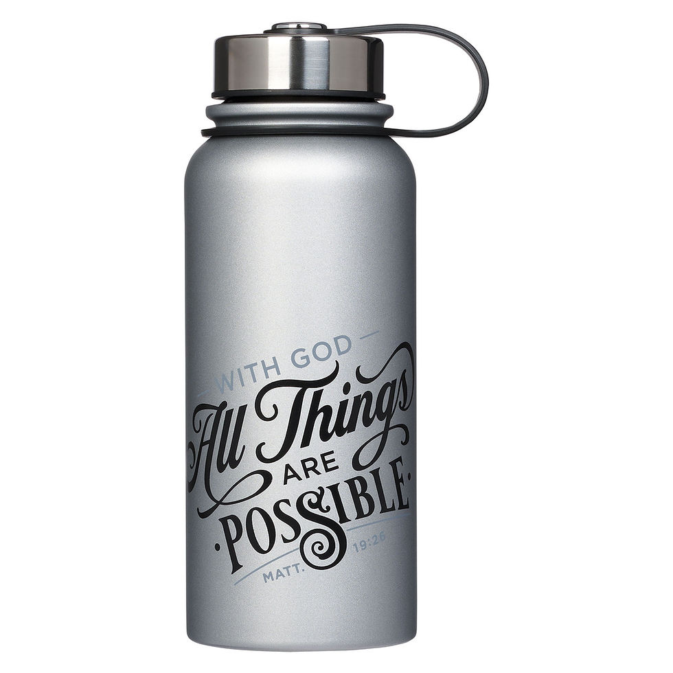 Miniature : Large Stainless Steel Double Wall Vacuum Sealed Insulated Water Bottle 