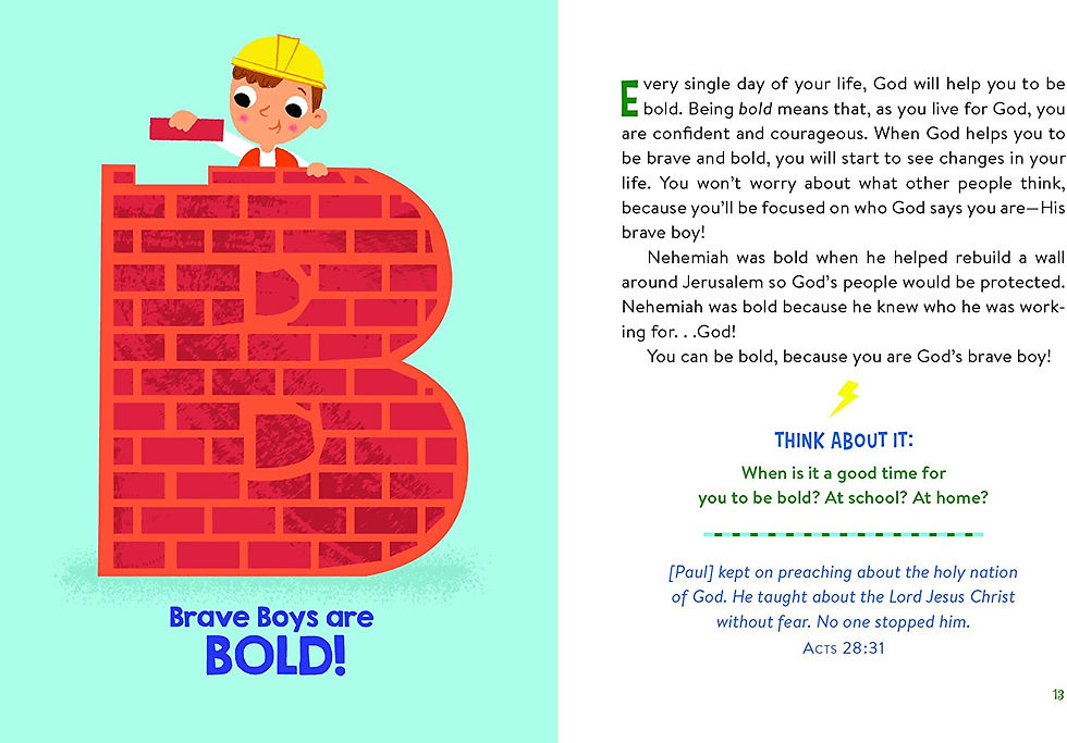 Thumbnail: The A to Z Devotional Bible for Brave Boys
(New Life Version)