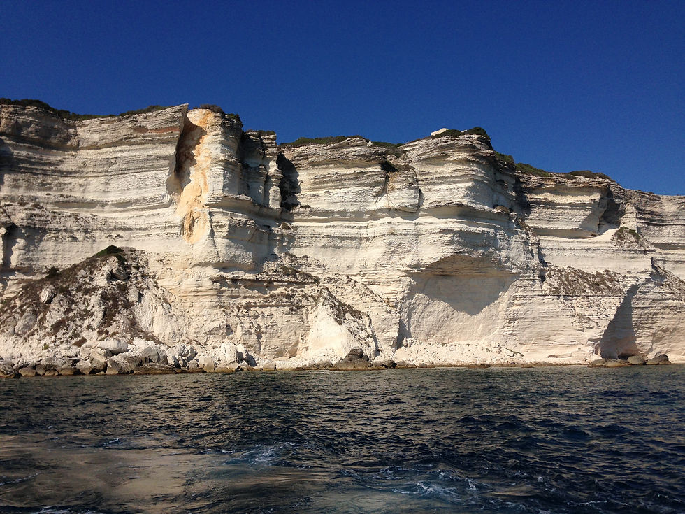 Les falaises en calcaire