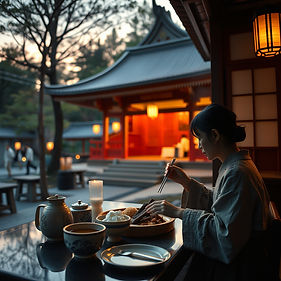 japanese breakfast at temple in dawn.jpg